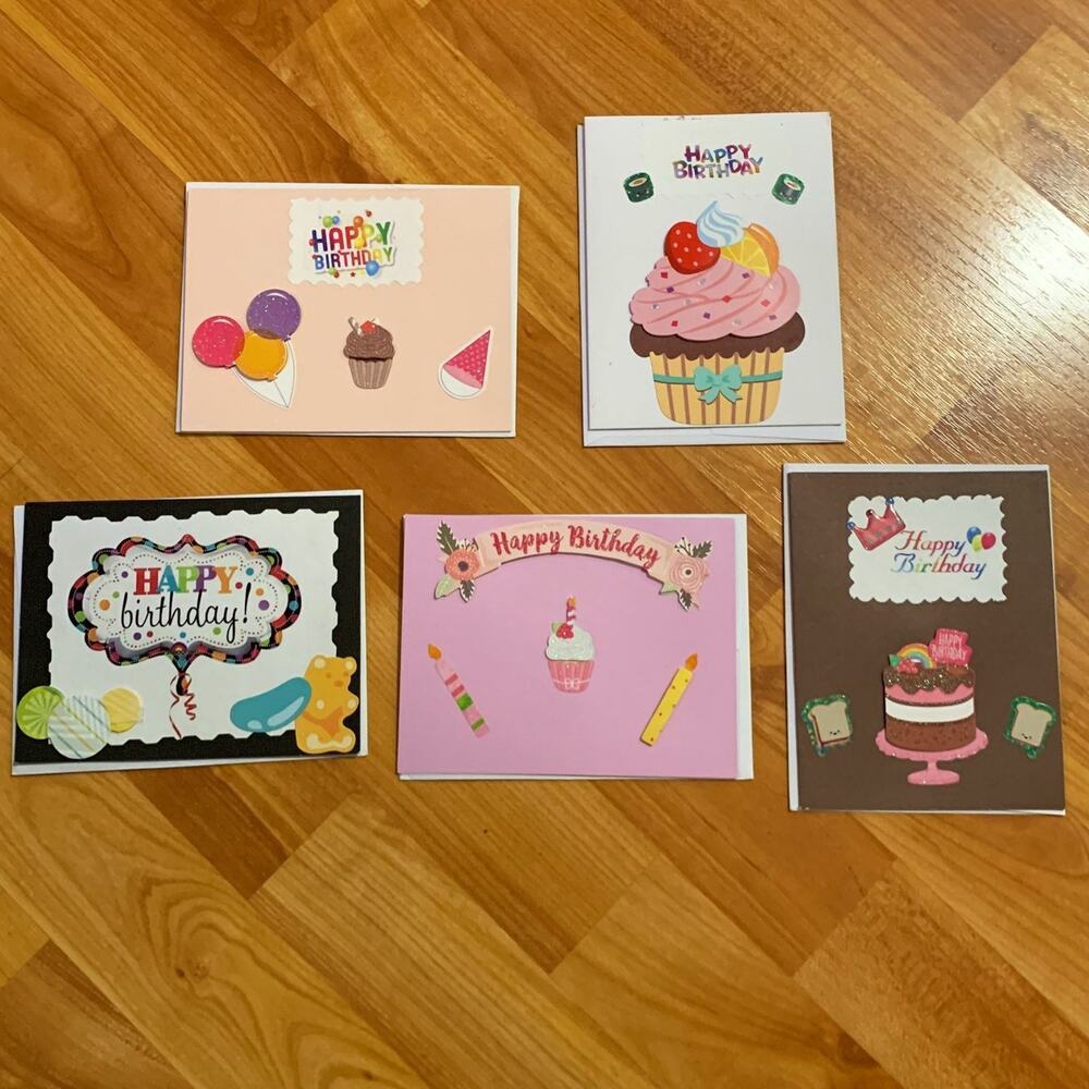 Bundle of 5 Birthday Cards